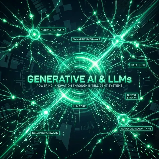 Ilustración del servicio IA Generativa y LLMs